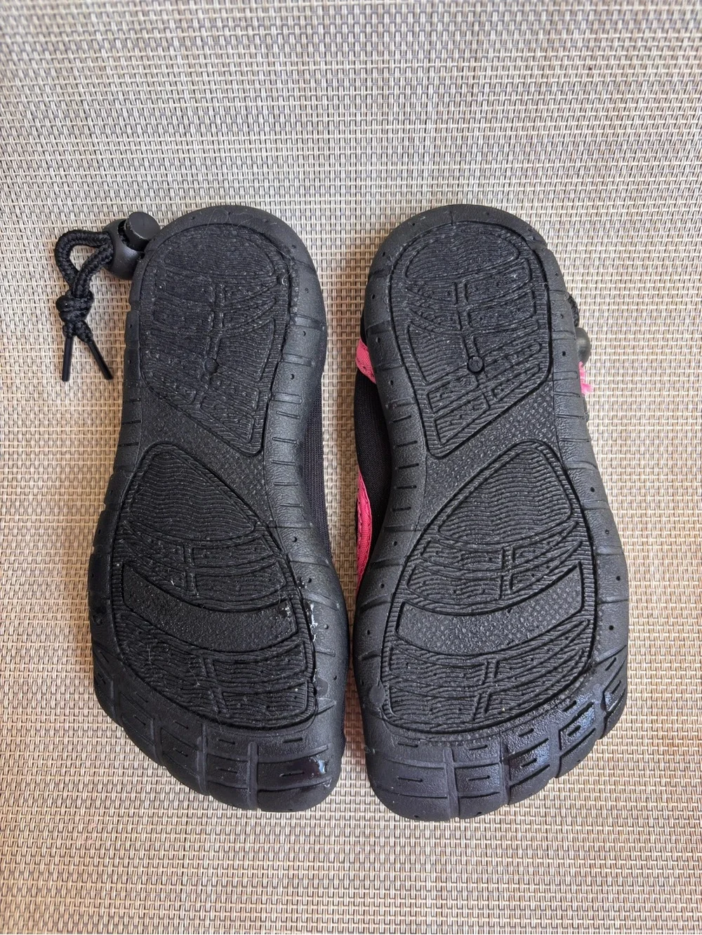 Kids Black and Hot Pink Water Shoes